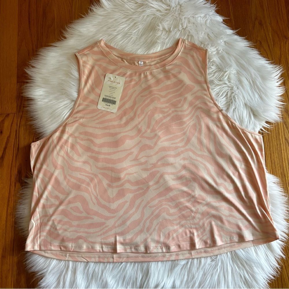 Fabletics Peach Toned Athleisure Tank  Top 3X
